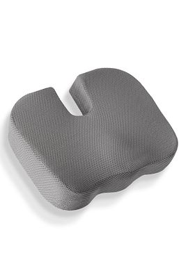 Ortopedik Oturma Minderi Hemeroid Kuyruk Sokumu Coccyx Oturma Minderi Visco Minder Gri ürün fotoğrafı