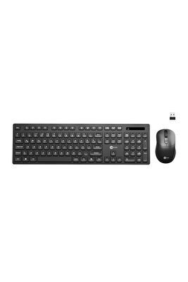 Kw201 Kablosuz Türkçe Q Klavye &amp; Mouse Set Siyah ürün fotoğrafı