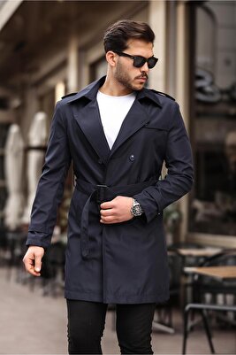 su ve rüzgar geçirmez trençkot erkek pardesü ürün fotoğrafı