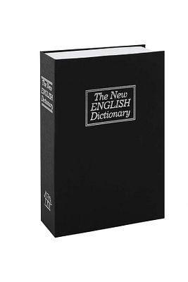 Altın Para Saklama Kutusu Kitap Görünümlü Çelik Mini Kasa Evrak Takı Para Saklama Kilitli Sandık ürün fotoğrafı