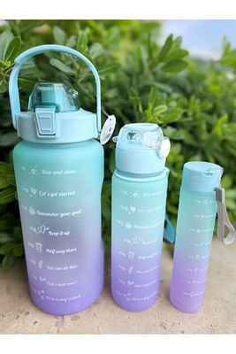 3'lü motivasyon suluk seti 2.000 ML - 750 ML- 300 ML 3’lü se ürün fotoğrafı