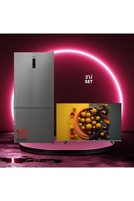 Nf60012 Ex Gı Pro Wıfı 600 Lt No-frost Buzdolabı 50u9631 50'' 126 Ekran 4k Smart Tv ürün fotoğrafı