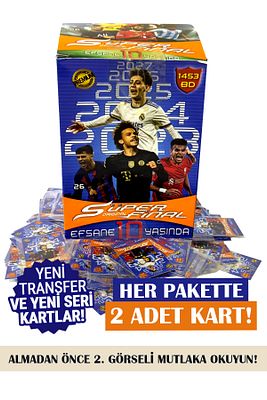 Futbolcu Kartları Süper Final 100 Adet 200 Kart 2023 Futbol Oyun Kartları Yeni Sezon ürün fotoğrafı