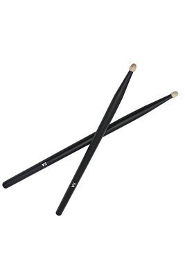 Baget Siyah - Davul - Bateri Bageti Drumsticks 5a Pürüzsüz Yüzey ürün fotoğrafı