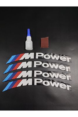 M Power 4 Adet Lastik Yazısı Motosiklet Ve Otomobil MPower Lastik Yazısı Sticker + Yapıştırıcı ürün fotoğrafı