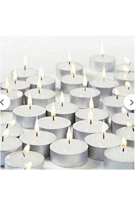 50 Li Tealight Mum Beyaz Tea Light 50 Adet – Mum &amp; Kandil – Mum &amp; Kandil – Mum &amp; Kandil ürün fotoğrafı