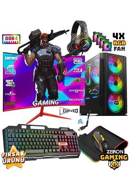 Ncx20 i5 12400F 32GB 512GB M.2 SSD RTX3050 24" 165Hz Oyuncu Masaüstü Bilgisayar ürün fotoğrafı