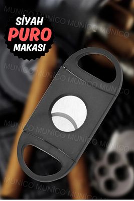 Hediyelik Puro Kesme Makası Puro Kesici Cigeratta Puro Kesme Kesici Paslanmaz Bıçak Kaliteli Şık Pro ürün fotoğrafı
