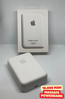 10000 Mah Kapaiteli Iphone Magsafe Battery Pack Powerbank Kablosuz Şarj Ios 11/12/13/14/15 Uyumlu ürün fotoğrafı