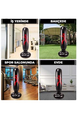 Şişme Boks Vurma Antrenmanı Çalışma Standı 160 Cm ürün fotoğrafı