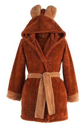 Fleece | Kapşonlu Wellsoft Peluş Sabahlık | Robdeşambr | Bornoz ürün fotoğrafı
