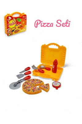Çantalı Pizza Seti - Çocuklar Için Eğitici Öğretici Eğlenceli Mutfak Pizza Yapma Seti ürün fotoğrafı