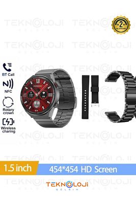 Dt3 Mate Çift Kordon Akıllı Saat Smart Watch Siri Nfc Gps ürün fotoğrafı