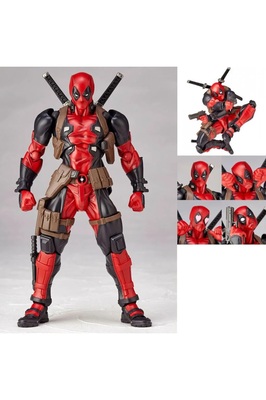 Marvel Deadpool Dead pool Standlı Çok Aksesuarlı Figür Oyuncak Pozlanabilir Standlı Avengers v2 ürün fotoğrafı