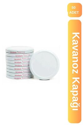 Konserve Kapağı Kavanoz Kapağı Çift Silikonlu Şişe Kapağı 50 Adet ürün fotoğrafı