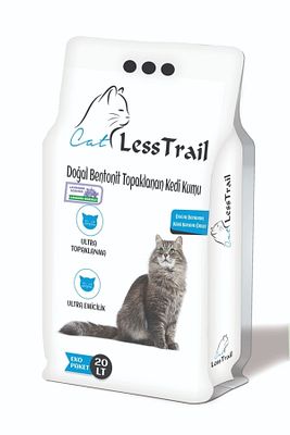 Trail 20 Lt Ince Tane Lavanta Kokulu Beyaz Bentonit Kedi Kumu ürün fotoğrafı