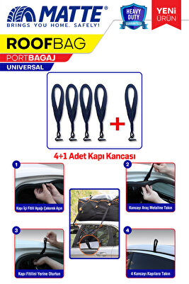 Araç Üstü Tavan Çantası Bağlantı Aparatı ürün fotoğrafı
