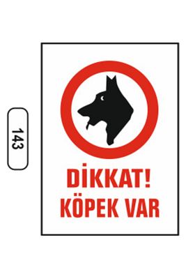 Dikkat Köpek Var Uyarı Ikaz Levhası ürün fotoğrafı