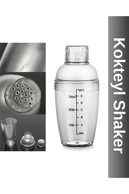 Polikarbon Şeffaf Kokteyl Shaker Karıştırıcı 350 Ml ürün fotoğrafı