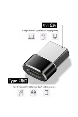 Type C Dişi To Usb 3.0 Erkek Çevirici Dönüştürücü Adaptör ürün fotoğrafı