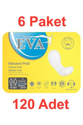 Yoğun Orta Boy Extra Mesane Pedi 120 Adet 20*6 Paket (33CM) ürün fotoğrafı