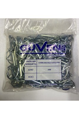 8 Mm Yaylı Pim (100 ADET) ürün fotoğrafı