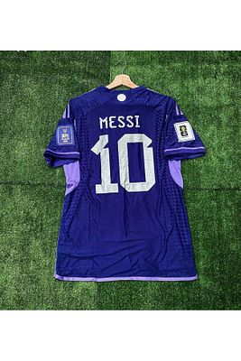 Arjantin 2022 Dünya Kupası Lionel Messi Deplasman Forması ürün fotoğrafı