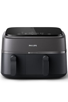 3000 Serisi Airfryer Çift Hazneli, Rapid Air Plus Teknolojisi, 8 Ayarlı Dijital Ekran, NA350/00 ürün fotoğrafı