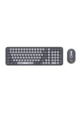 BKB6 Gri Ev Ofis İş Yeri 2.4 GHz Kablosuz Klavye Mouse Seti ürün fotoğrafı