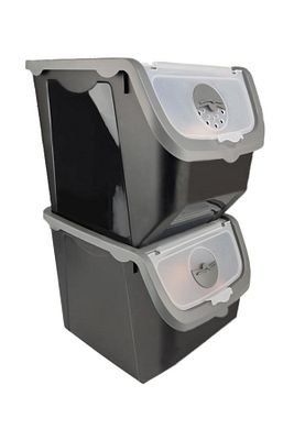 Coral 2'li Soğan Patates Saklama Kabı 12 Litre - Gri C320.037 ürün fotoğrafı