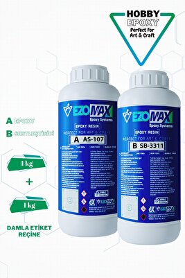 Ezomax Damla Etiket Epoksi Reçine 2kg ürün fotoğrafı