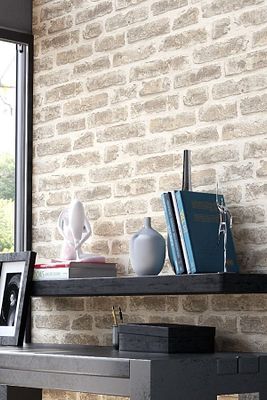 Bien Exclusive 5311 Açık Sarı Tuğla Popüler Taş Desen Kağıdı 5,30 M² 5646 ürün fotoğrafı