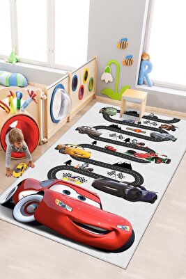 Oyun halısı makinede yıkanabilir kaymaz taban leke tutmaz çocuk odası halısı ürün fotoğrafı