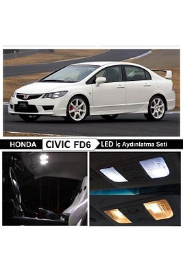 Honda Civic Fd6 Led Iç Aydınlatma Seti Beyaz 8 Adet ürün fotoğrafı