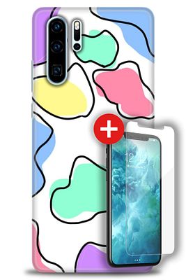 Huawei P30 Pro HD Baskılı Kılıf + MAT NANO Kırılmaz Ekran Koruyucu d (47) ürün fotoğrafı