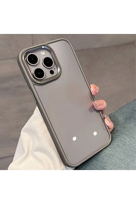 Iphone 15 Pro Max Natürel Sararmaz Mika Kapak Aksiyon Butonu Kapalı Kamera Çerçevesi Metal ürün fotoğrafı