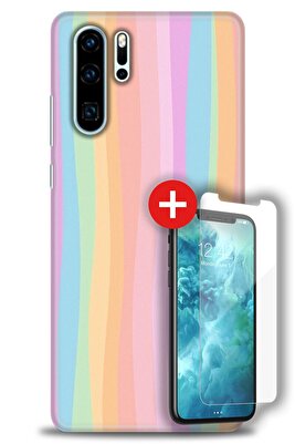 Huawei P30 Pro HD Baskılı Kılıf + MAT NANO Kırılmaz Ekran Koruyucu d (51) ürün fotoğrafı