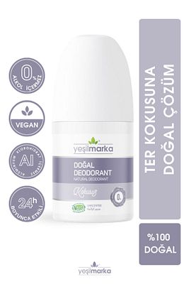 %100 Doğal Roll On Deodorant Alüminyumsuz - Kokusuz - Alkolsüz- Parfümsüz - Ter Kokusu Önleyici ürün fotoğrafı