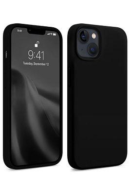 Apple Iphone 13-14 Lansman Kılıf Içi Kadifeli Kamera Yükseltili Silikon Kapak Siyah ürün fotoğrafı