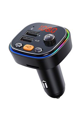 Araç Fm Transmitter 5.0 Bluetooth Araç Kiti Usb Mp3 Sd Kart Flash Için Uygun Çakmaklık Girişli ürün fotoğrafı