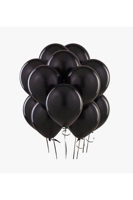 Metalik Lateks Balon Siyah 10 Adet Kb1252 ürün fotoğrafı