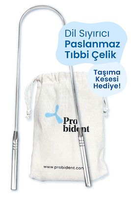 Dil Temizleme Aparatı / Dil Sıyırıcı Kese Hediyeli ürün fotoğrafı
