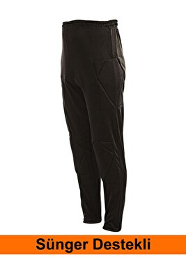 Siyah Kaleci Pantolonu 4 Taraf Sünger Destekli Kaleci Taytı ürün fotoğrafı