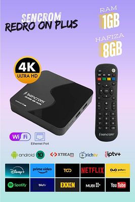 Redro On Plus 8gb Android Tv Box 1 Yıl Free Paket 4k Android Tv Box ürün fotoğrafı