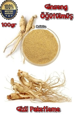 Orjnal Ginseng Kökü Tozu Öğütülmüş Kırmızı Kore Ginsengi Gerçek Saf Ginseng Happy 100gr ürün fotoğrafı