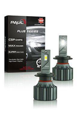 Paul Plus H7 18.000 Lümen Güç Şimşek Etkili Odaklı Ufuk Çizgili Csp Led 1 Yıl Garanti ürün fotoğrafı