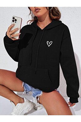 Unisex Baskılı Kapüşonlu Sweatshirt ürün fotoğrafı
