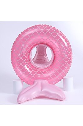 Deniz Kızı Desenli Ayak Geçmeli Oturmalı Bebek Çocuk Deniz Simidi ürün fotoğrafı