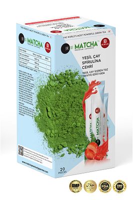 Premium Japanese Çilek Aromalı Detox Burner Form Maça Çayı 1 Kutu ürün fotoğrafı