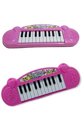 22 Tuşlu Çocuk Müzik Oyuncak Org Piyano Pembe ürün fotoğrafı
